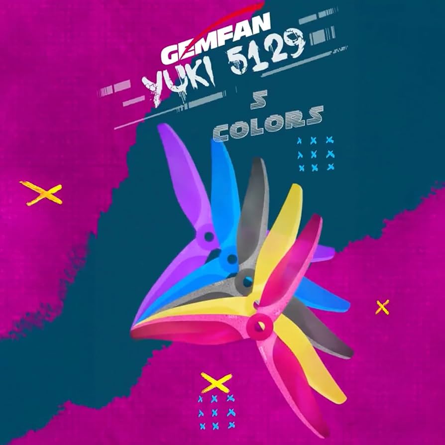 Gemfan 5129 Yuki propellers